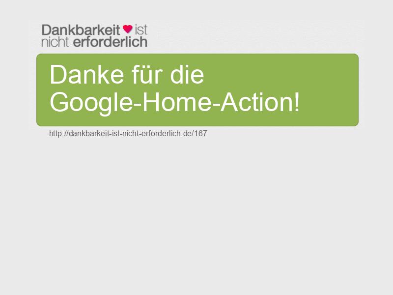 Danke für die Google-Home-Action!