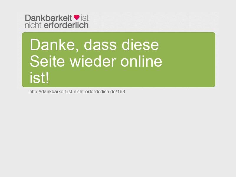 Danke, dass diese Seite wieder online ist!