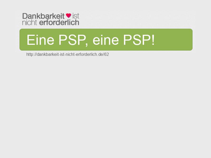 Eine PSP, eine PSP!